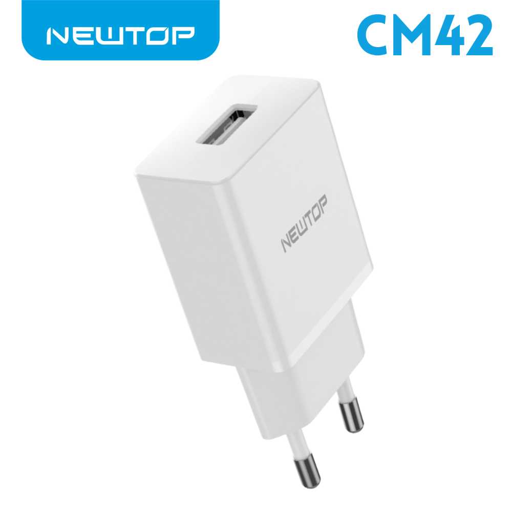 NEWTOP CM42 CARICATORE DA MURO 1USB 5V-1A 8059822497644