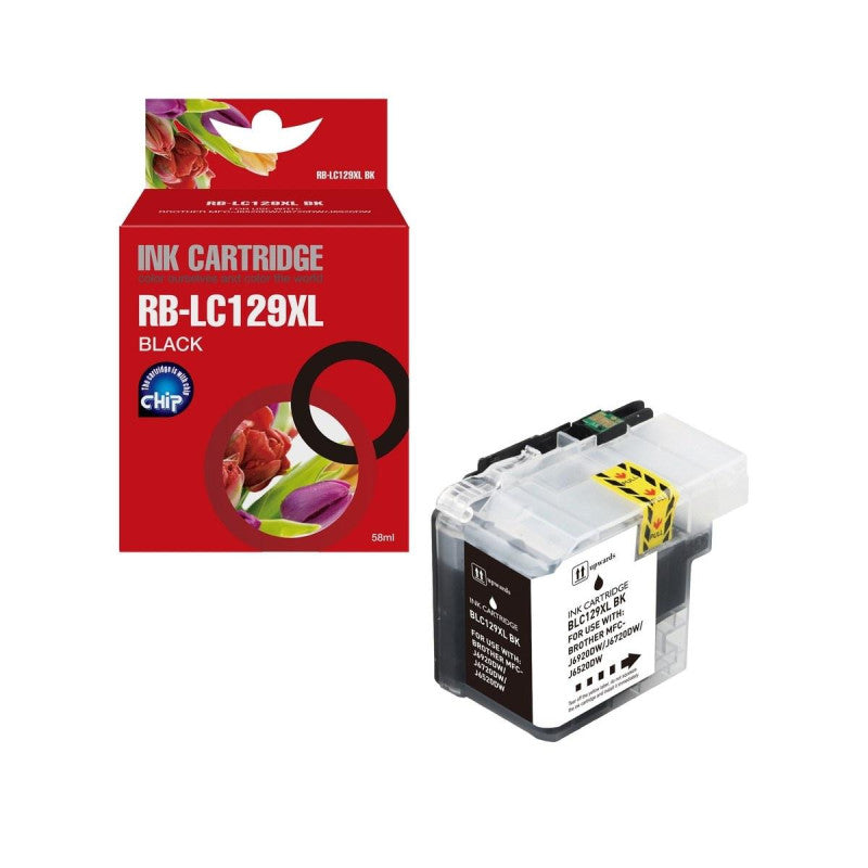 CARTUCCIA COMPATIBILE LC129BK PER BROTHER 46ML NERO