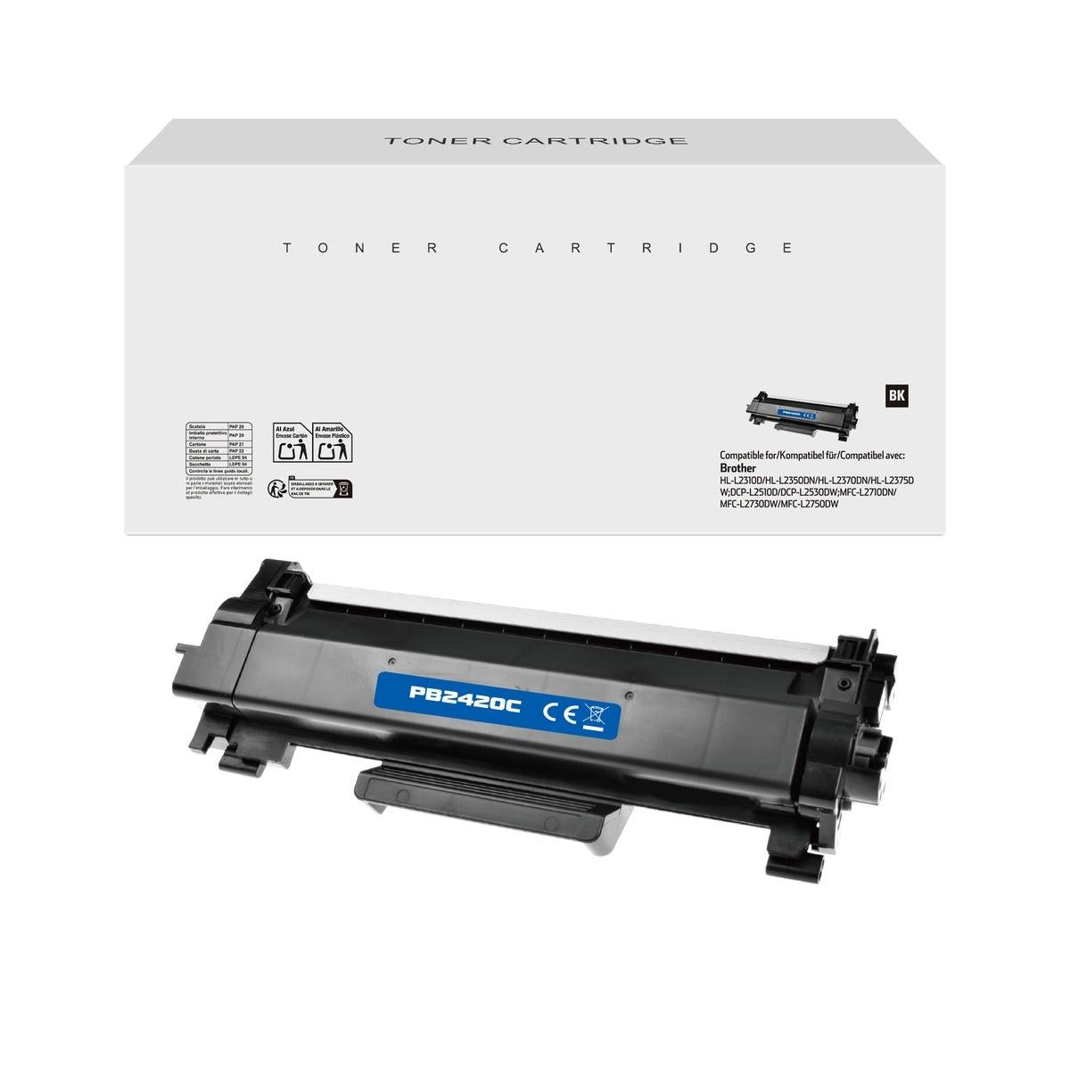 Toner Compatibile (TN-2420) per BROTHER MFC-L2710DW (3K) EAN: 8435490646636