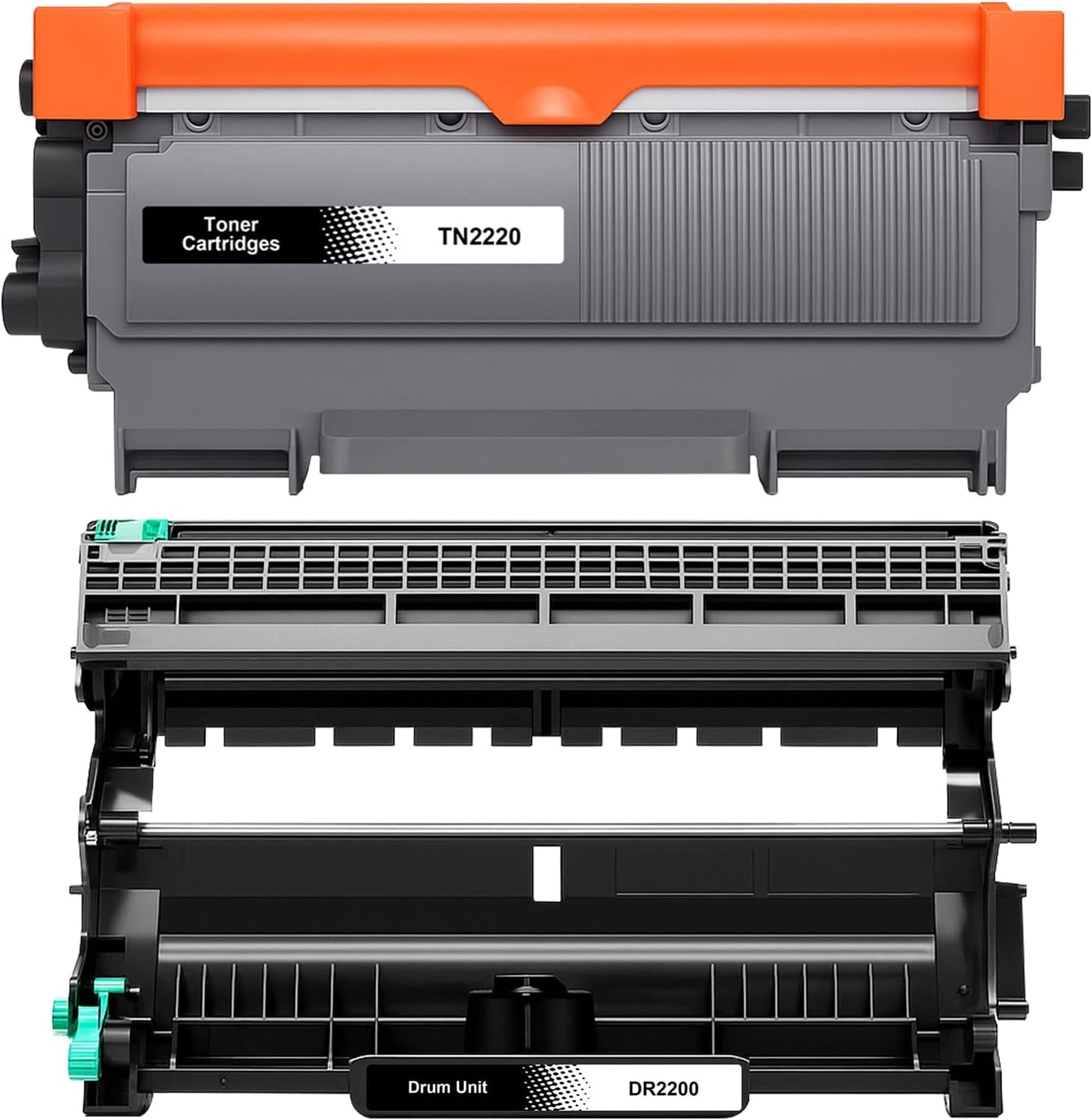 1X Toner TN2220 TN2010 e 1x Tamburo DR2200 compatibili per Brother HL-2215 HL-2240 HL-2240D HL-2240L HL-2250DN HL-2270DW MFC-7360N MFC-7460DN MFC-7860DW DCP-7055 DCP-7055W (Kit da 2)