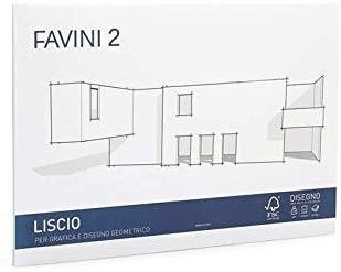 Blocco favini 24x33 liscio 110gr. 20ff 8007057340013