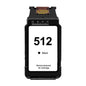 Cartuccia Rigenerata (PG-512, 2969B001) per Canon MP240 (18ml) NERO