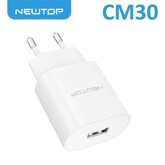 NEWTOP CM30 BASIC CARICATORE DA MURO 1 USB 2.1A 8059822460303