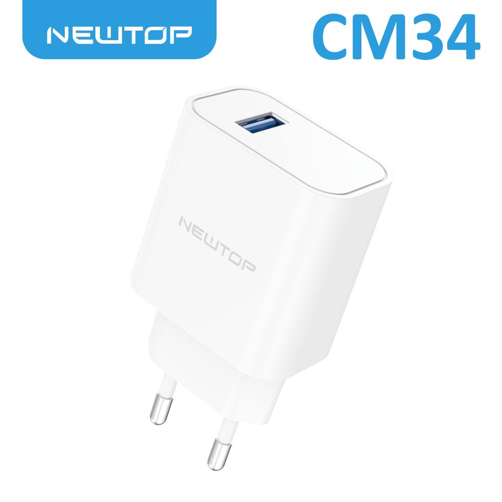 NEWTOP CM34 CARICATORE DA MURO 1 USB 2.1A 8059822464929