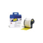 ETICHETTE DK44605 62mmX30.48metri COMPATIBILI GIALLE ROTOLO CONTINUO PER BROTHER QL1000 1050 1060 YELLOW DK-44605 CON SUPPORTO
